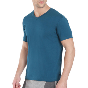 Camisetas de entrenamiento de gimnasio de alta elasticidad para hombres, duraderas para camisetas de polo con patrón sólido transpirable, ajustadas hechas de poliéster/algodón Ch - Product Image 3