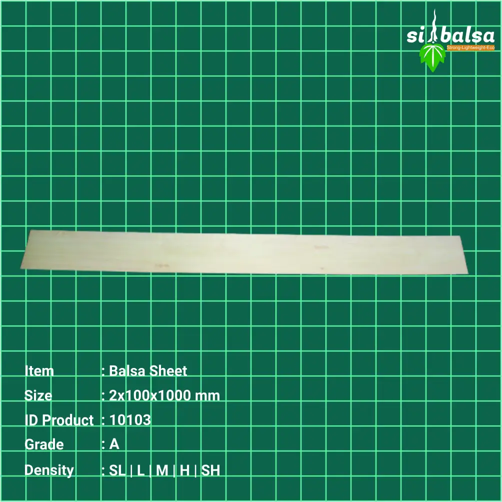 Balsa Sheet 2mm Indonesia Multi Thickness Customize Support Manufacture Construction Balsa Wood Export