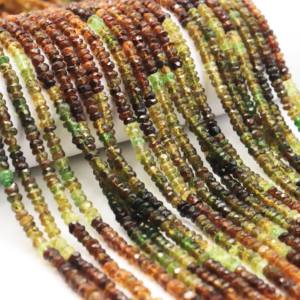 Turmalina Natural de Primera Calidad, 13 Pulgadas de Largo, 3.5-4.5 mm, Fabricación de Piedras Preciosas en India, Cuentas de Turmalina Multicolores - Product Image 4