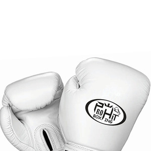 Guantes de boxeo de cuero de alta calidad para hombres Guantes de boxeo con logotipo personalizado para entrenamiento de combate Equipo de artes marciales personalizable - Product Image 4