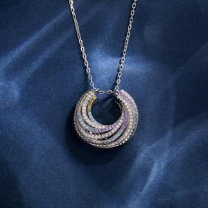 จี้สร้อยคอรูปเกลียวสวรรค์เคลือบทองคำขาวประดับเพชรและมุกจาก Jeulia - Product Image 3