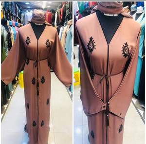 2024 Dubai Beautiful Black Traditional Muslim Abaya for Women Hand Work Kaftan Elegant <b>Islamic</b> <b>Clothing</b> - Product Image 2