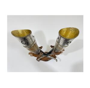 Corne à boire viking personnalisée avec support, ornement pour les demoiselles d'honneur, cadeaux vikings pour homme, jeu Ragnar pour corne à bière - Product Image 1