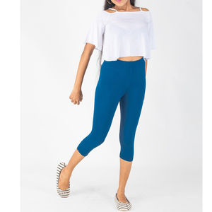 Leggings pour femmes personnalisés, taille mi-haute, 100% coton, respirant, séchage rapide, haute qualité, logo personnalisé, prix bas - Product Image 4