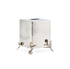 Luxurious Customized Silver Leaf Metal Facial <b>Paper</b> <b>Tissue</b> Box Bright Color Napkin Holders <b>for</b> Home Use Latest Design - Product Image 1