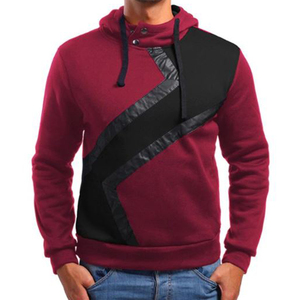 Sweats à capuche pour hommes tendance Logo personnalisé imprimé polaire mode sweat-shirt décontracté pull couleur bloc sweats à capuche unisexe grande taille - Product Image 6