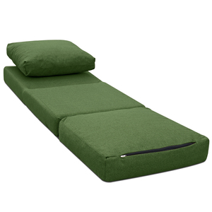 EVERGREENWEB Divano Letto Futon Moderno Senza Braccioli e Schienale, Pieghevole a 5 Livelli, Pouf Comodo 2-in-1 Convertibile Singolo con Rivestimento Rimovibile - Product Image 2