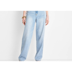 Jeans Baggy da Donna Future Collective Alani Noelle Blu a Vita Media, Taglia 10 - Pantaloni in Denim Traspiranti e Lavabili, Stile Semplice e alla Moda - Product Image 5