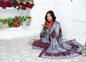 2024 été élégant brodé coton/pelouse robe pour femmes motif solide imprimé costumes - Product Image 4