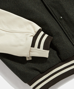 Vintage Letterman Varsity Jacket Autumn Winter Wool Leather Sleeves Pocket Embroidery CollegeBaseballjacket for men - Product Image 3