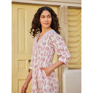 Vestido Largo con Estampado Floral de Pink Lily - Product Image 4