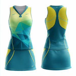 Custom Netball Uniforms Teamwear Sublimation Heat Transfer Women Netball <b>Dresses</b> 100% Polyester Netball Uniform - Product Image 5