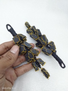 Cintre naturel brut Améthyste 21 perles pour les énergies négatives de porte et de bureau de mur de voiture, favorisent la mise à la terre et améliorent la spiritualité. - Product Image 2