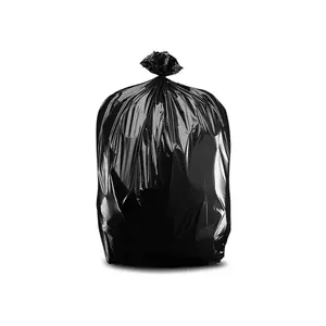 Sacchetto della spazzatura in plastica resistente riciclabile imballaggio generale sacchetto della spazzatura nero realizzato in Vietnam
