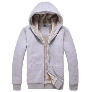 Sudadera con capucha de gran tamaño de alta calidad para hombre, sudadera de invierno bordada totalmente personalizable con cremallera a la venta para adultos - Product Image 3