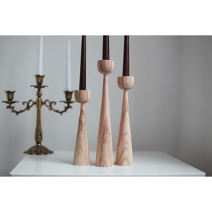 Portavelas de madera decorativo para el hogar de diseño clásico, portavelas de madera de olivo de calidad de lujo para el candelabro más vendido - Product Image 2