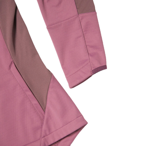 Veste Softshell pour femmes en gros avec col montant, doublée de polaire, chaude, légère, imperméable, coupe-vent, OEM - Product Image 4