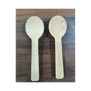 Cucharas de cubiertos desechables biodegradables ecológicas para fiestas y diseño de hoja de palma de gelatina de yogur - Product Image 5