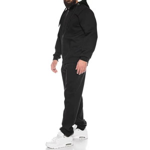 Ensemble de survêtement décontracté en molleton imprimé pour homme, à faible MOQ, avec sweat à capuche zippé et pantalon de jogging à manches longues, idéal pour l'automne - Product Image 2