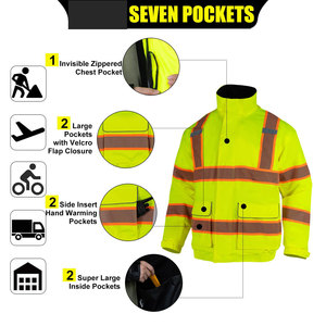 Veste de sécurité au design moderne, meilleur prix, veste de sécurité, couleur personnalisée, vêtements haute visibilité, veste de sécurité - Product Image 4