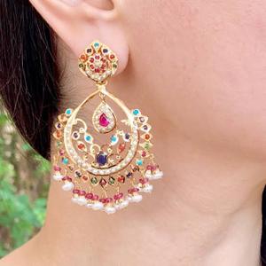 Pendientes de Aro Chapados en Oro Hechos a Mano de Alta Calidad, Joyería de Moda Chic Versátil para Uso Diario, Fiestas Especiales, Regalo - Product Image 1