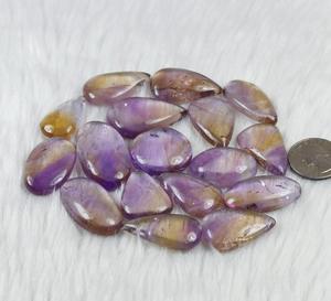 Piedra preciosa de ametrino para hacer cristales de joyería cabujón de ametrino para COLLAR COLGANTE piedra preciosa suelta para joyería pulida a mano - Product Image 6