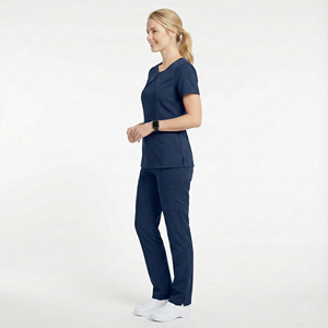 Vente flash : Uniformes médicaux, ensembles de blouses pour femmes, infirmières, médecins, cliniques dentaires, hôpitaux, pantalons à taille élastique, tissu doux, ensembles de blouses - Product Image 2