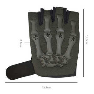Venta al por mayor medio dedo ciclismo Motor bicicleta ciclo motocicleta guantes impermeables Karting guantes Motocross motociclismo guantes - Product Image 5