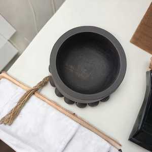 Antique Vintage Black <b>Beaded</b> <b>Garland</b> Luxury <b>Wood</b> Candle Holders Lanterns Jars Christmas Holiday Season Wedding Home decor bowl - Product Image 3