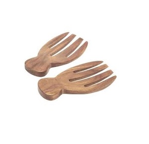 Fournisseur en gros Ensemble de service à salade en bois de manguier Logo personnalisé Design moderne Articles de cuisine pour la maison Ensemble de fourchettes à salade à vendre - Product Image 5