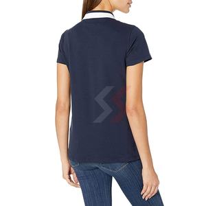 Camiseta Polo de Alta Calidad para Mujer, Personalizable, Transpirable, de Algodón, Talla Personalizada, Estilo Polo con Patrón Sólido - Product Image 3