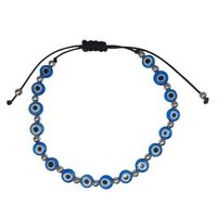 Macramé tendance pour bracelet avec design œil maléfique Perles argent/or
