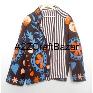 Chaqueta Corta Bordada a Mano, Abrigo Étnico de Invierno, Ecológico, Transpirable, Ropa de Abrigo Tradicional para Fiesta - Product Image 6