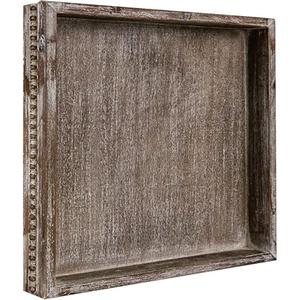 Vaisselle décorative de plateau de service de boisson en bois naturel de conception simple pour la cuisine et le restaurant d'hôtel pour servir en Inde - Product Image 3