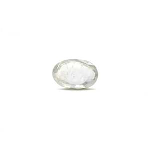 Piedra de Zafiro Blanco Natural de 5.94 Quilates, Corte Ovalado Facetado con Forma de Estrella, Gema Mineral Tratada con Calor - Product Image 1
