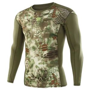 OEM diseño personalizado hombres al aire libre táctico camuflaje camisas 100% poliéster manga larga ropa deportiva para la pesca transpirable invierno - Product Image 4