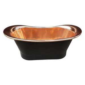 Baignoire en cuivre de conception traditionnelle avec revêtement bleu, baignoire artisanale à la vente, baignoire classique élégante, vente en gros, nouvelle baignoire en cuivre - Product Image 6