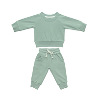 OEM Vêtements en coton pour adolescents ensemble de jersey long ensemble sweat-shirt et pantalon ensemble 2pic Survêtements pour bébés vêtements assortis pour enfants survêtement