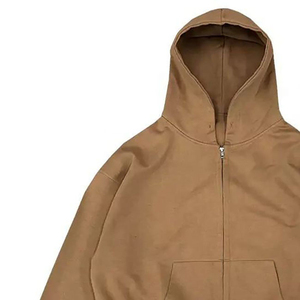 Men's Custom Full Face <b>Zip</b> up <b>Hoodie</b> <b>Black</b> Zipper Hoodies 100% Cotton Fleece Breathable Street Wear Hooded basics Sweatshirt - Product Image 3