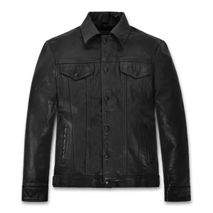 Veste en cuir pour homme, grande taille, prix de gros, haute qualité, veste en cuir personnalisée, veste en cuir d'hiver pour homme - Product Image 5