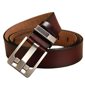 Ceinture en cuir pour homme, finition élégante, construction solide, boucle en métal, bureau, affaires, décontracté, usage quotidien, OEM ODM Factory - Product Image 3