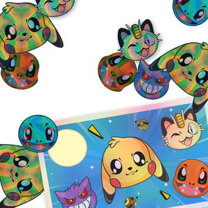 Pegatinas de Vinilo Holográficas de Colores del Arcoíris, Personalizadas, Impermeables, Resistentes a Desgarros, Autoadhesivas, para Marcar Guitarras y Artículos de Merchandising de Bandas - Product Image 3