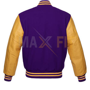 Varsity <b>Baseball</b> <b>Bomber</b> <b>Jacket</b> 2024 Best Design Genuine Leather Sleeves Wool Body Team Wears <b>Jacket</b> By MAXFIT ENTERPRISES - Product Image 2
