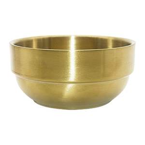 Brass serving <b>bowl</b> for traditional festive occasions with intricate hand engraving work ideal for home decor accents - Product Image 4