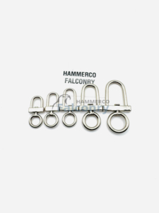 HAMMERCO Pivot de fauconnerie britannique en acier inoxydable nickelé certifié CE ISO pour la chasse, style anglais D 3 # - Product Image 2