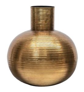 Vase à fleurs en nickel martelé, design luxueux, décoration intérieure dorée pour la maison, le bureau et l'hôtel - Product Image 6