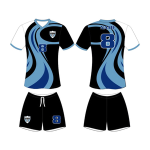 Uniforme personalizado de fútbol conjunto 100% tela de poliéster sublimado uniforme niños fútbol traje pantalones cortos Equipo Superior lleva servicio OEM - Product Image 5