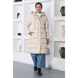 Veste matelassée à capuche avec fermeture éclair, type trench-coat - Product Image 4