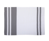 Serviettes de cuisine en toile 100% coton, jetables, imprimées, en rouleau, pour usage domestique, carrées unies, tissées, teintes en fil, 18x20, blanc, gris, résistantes à l'eau