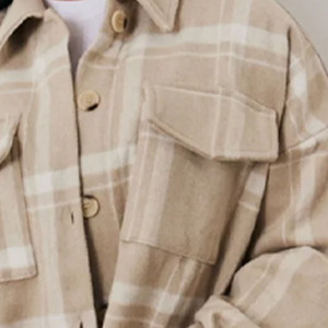 Lana personalizada transpirable mujeres Shackets calidad superior estilo decente OEM/ODM venta al por mayor pedido a granel disponible todos los tamaños y colores - Product Image 4